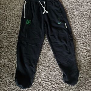 Nike Celtics Black Sweatpants with Green Accents